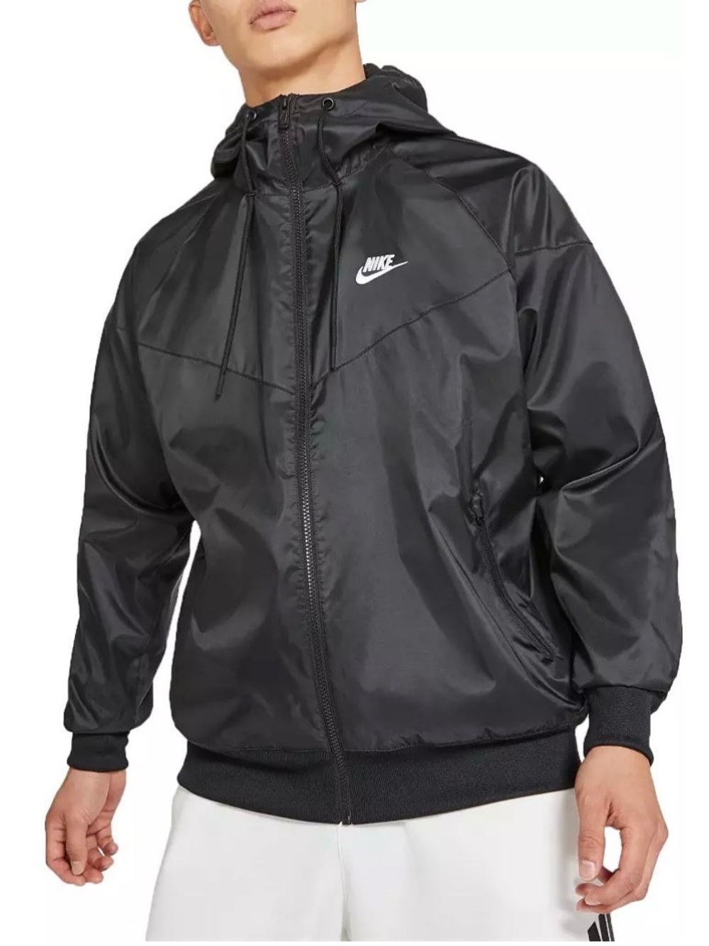 Nike Men’s Black Hooded Windbreaker Jacket